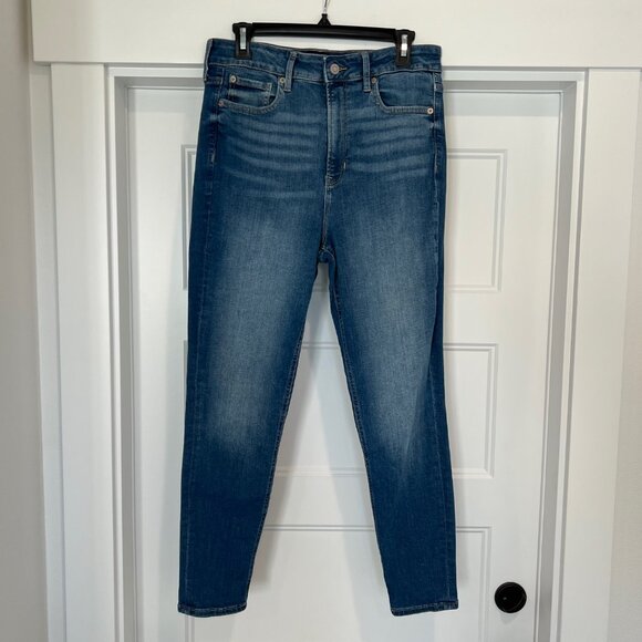 GAP Women Size 10/30R Sky High Universal Medium Blue Bay High Rise Legging Jeans - Picture 7 of 7